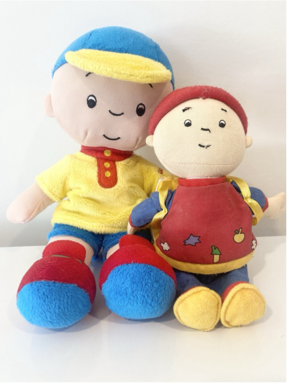 Caillou Plush Lot of 2 Including Story Book Backpack Plush DHX Media